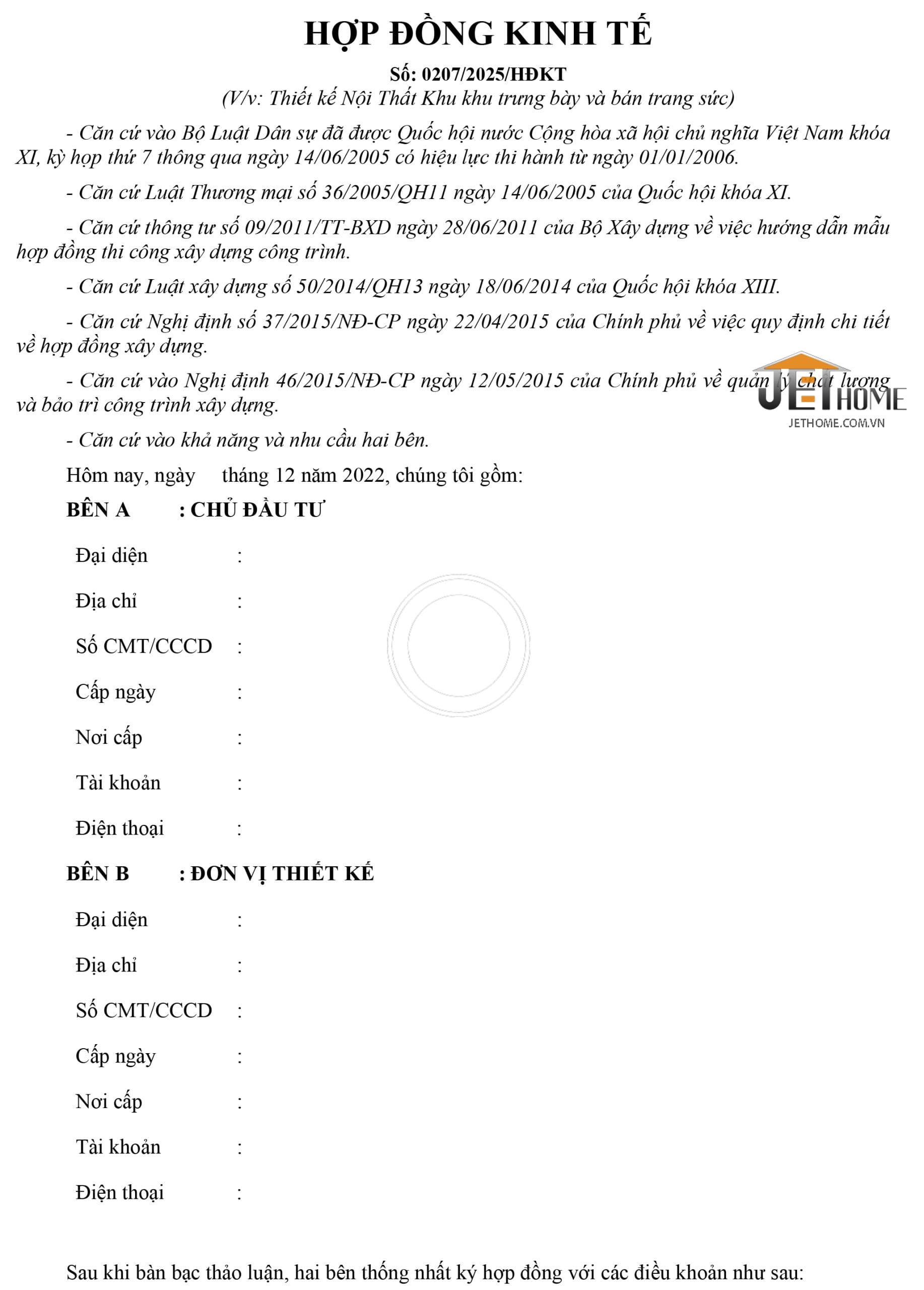 Microsoft Word - 1. Há»¢P Ä’á»™NG KINH Táº¾
