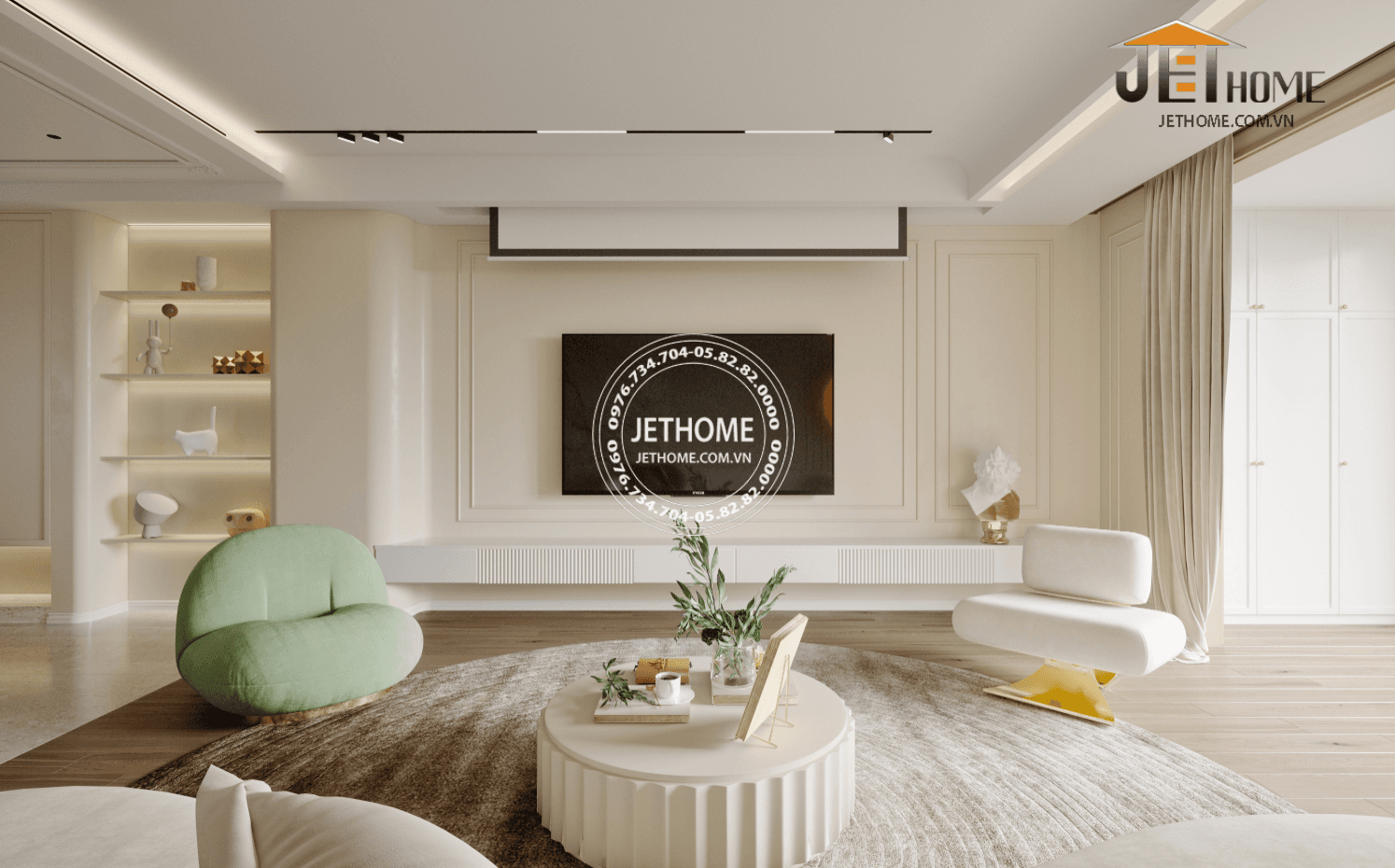 Thiết Kế Nội Thất Chung Cư 3 Phòng Ngủ