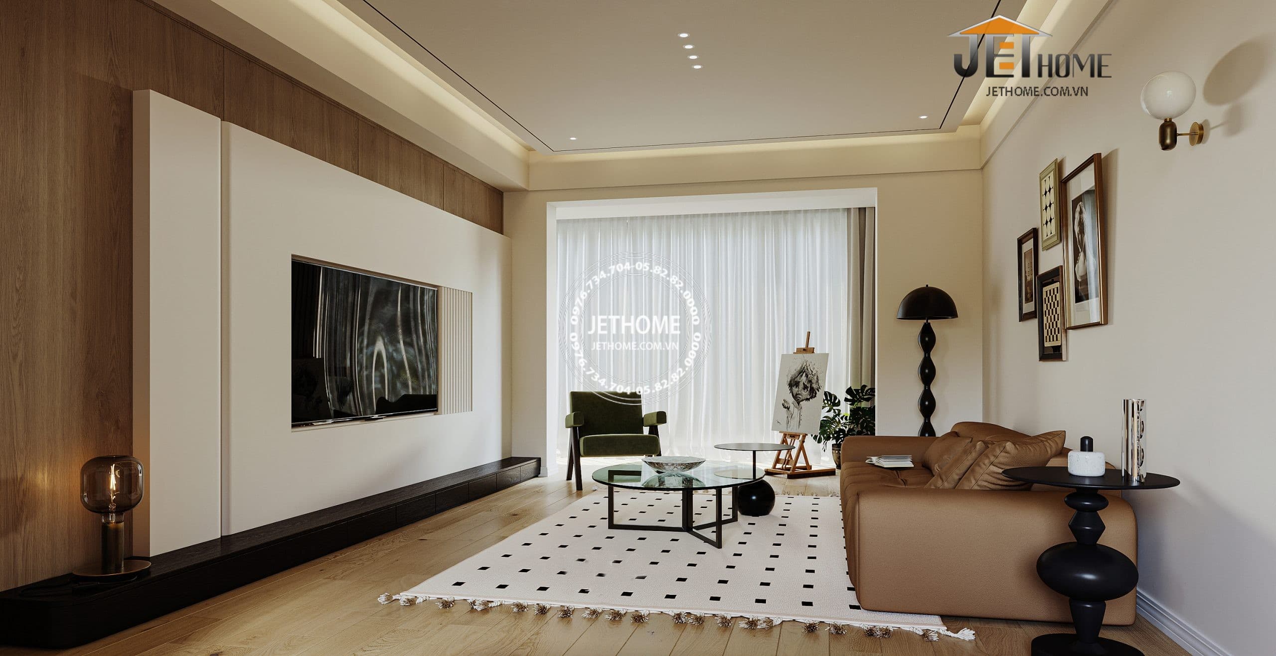 Thiết Kế Nội Thất Chung Cư 55m2