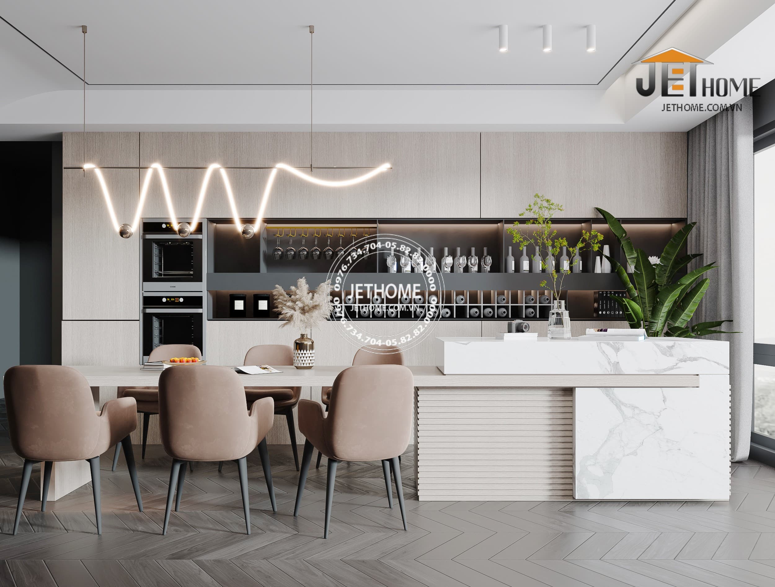 Thiết Kế Nội Thất Chung Cư 55m2