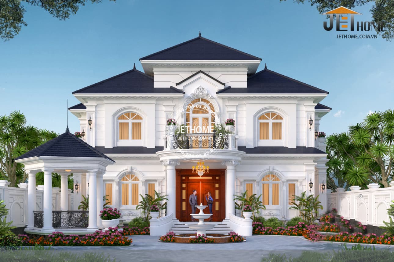 Biệt thự tân cổ điển mái nhật sang trọng và quý phái