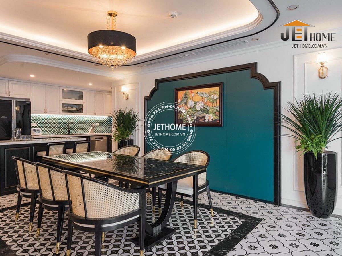 Hình thực tế thiết kế nội thất Indochine