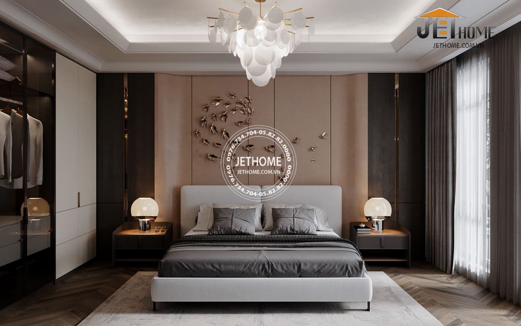 Nội thất biệt thự tân cổ điển Hưng Yên