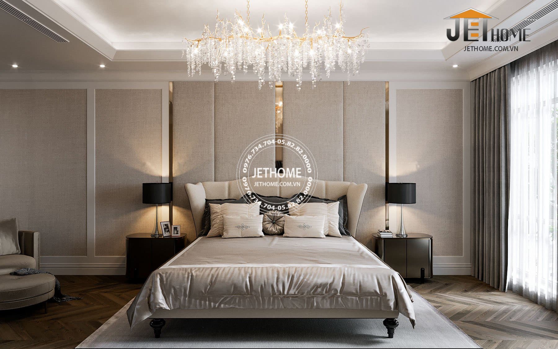 Nội thất biệt thự tân cổ điển Hưng Yên