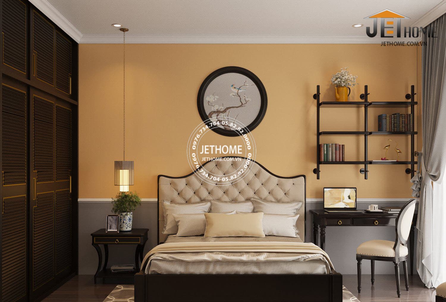Nội thất Indochine biệt thự Bắc Ninh