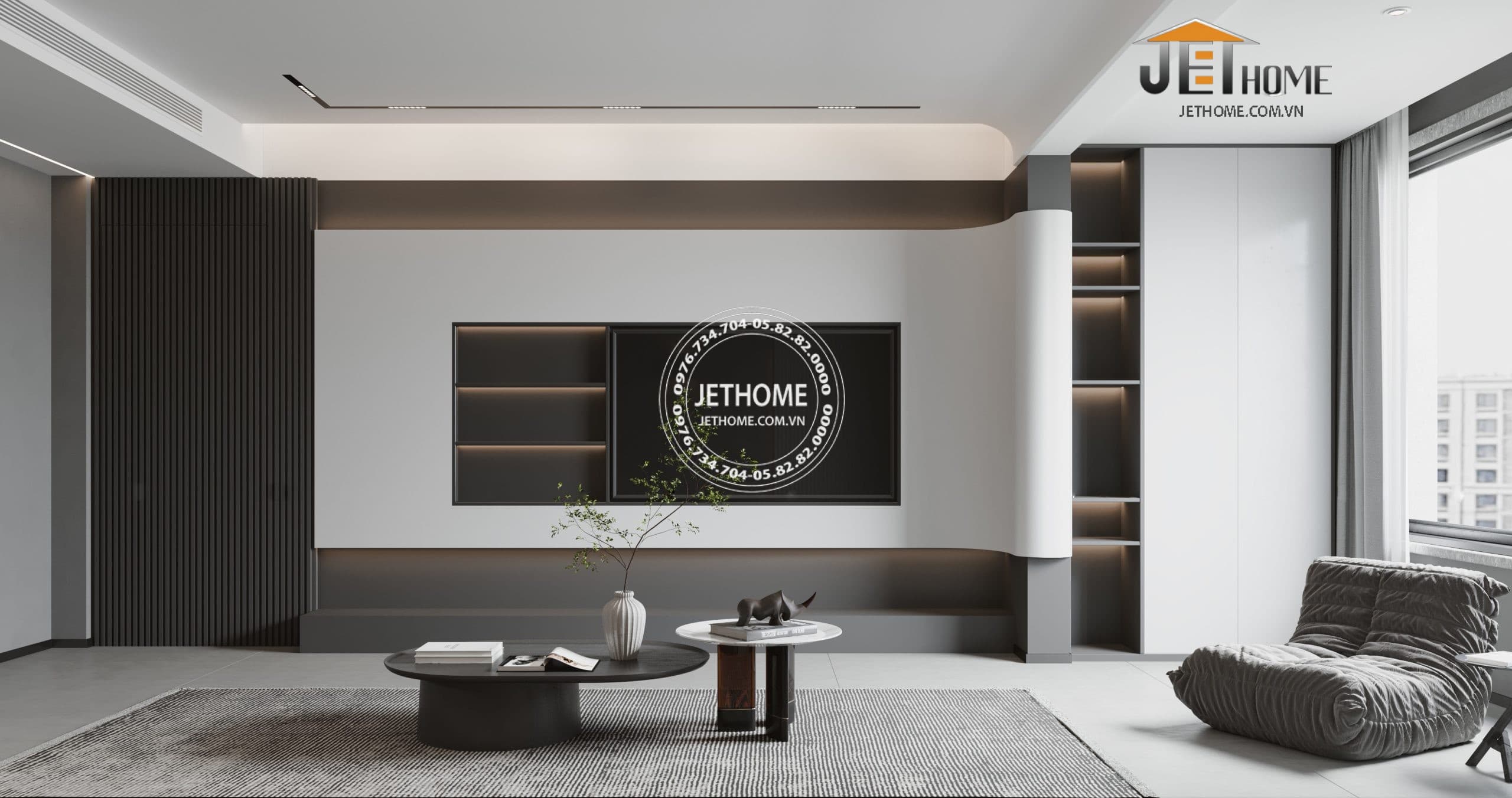 Thiết kế nội thất chung cư 2 phòng ngủ