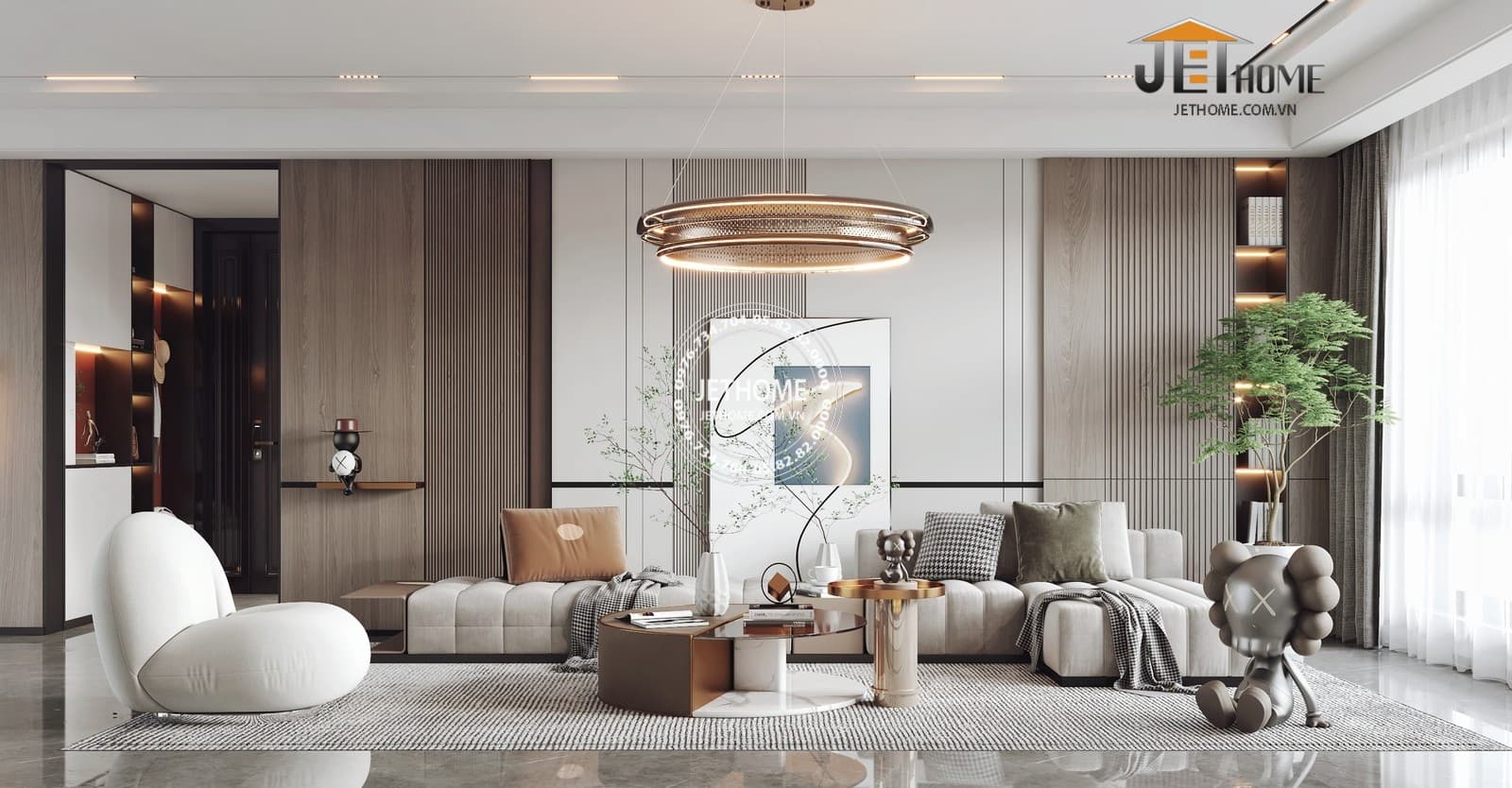 Thiết Kế Nội Thất Chung Cư 55m2