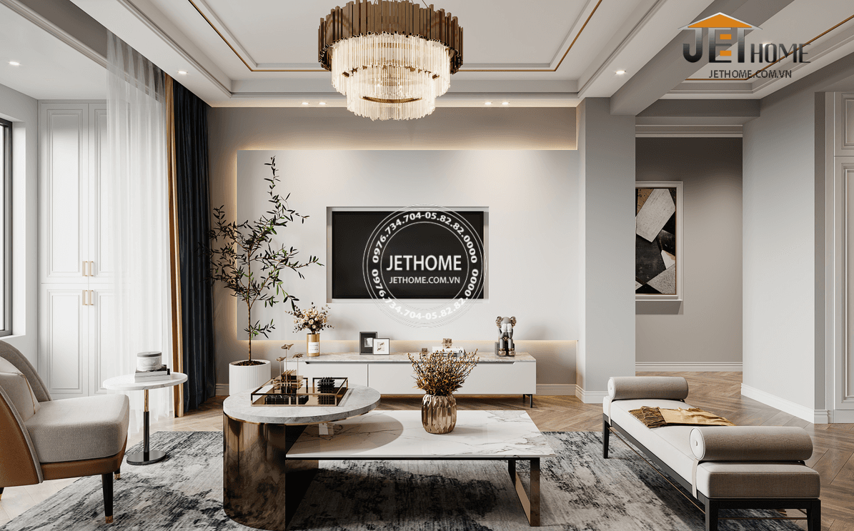 Thiết kế nội thất chung cư 2 phòng ngủ