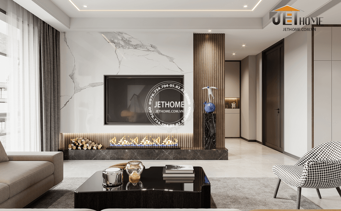 Thiết kế nội thất chung cư 2 phòng ngủ