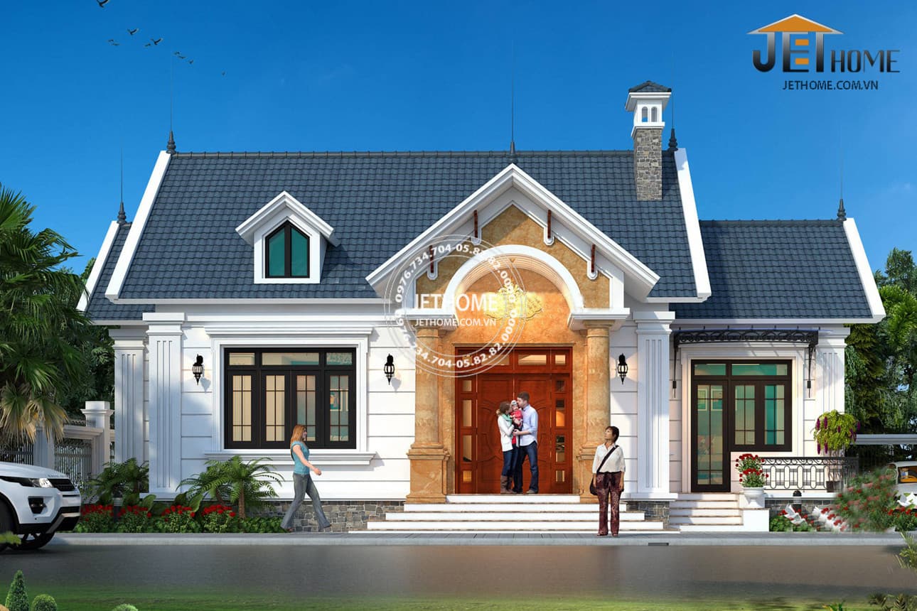 biệt thự mái thái 2 phòng ngủ đẹp nhất