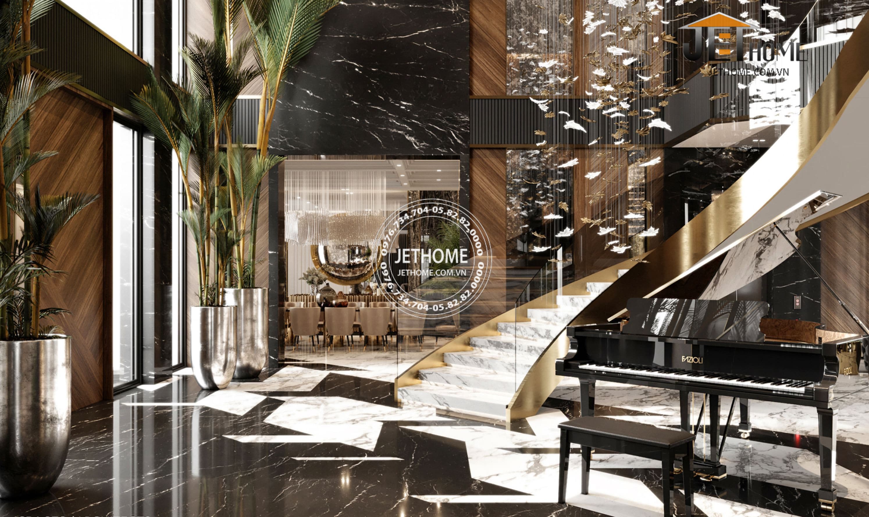 Nội thất biệt thự ArtDeco Đà Nẵng