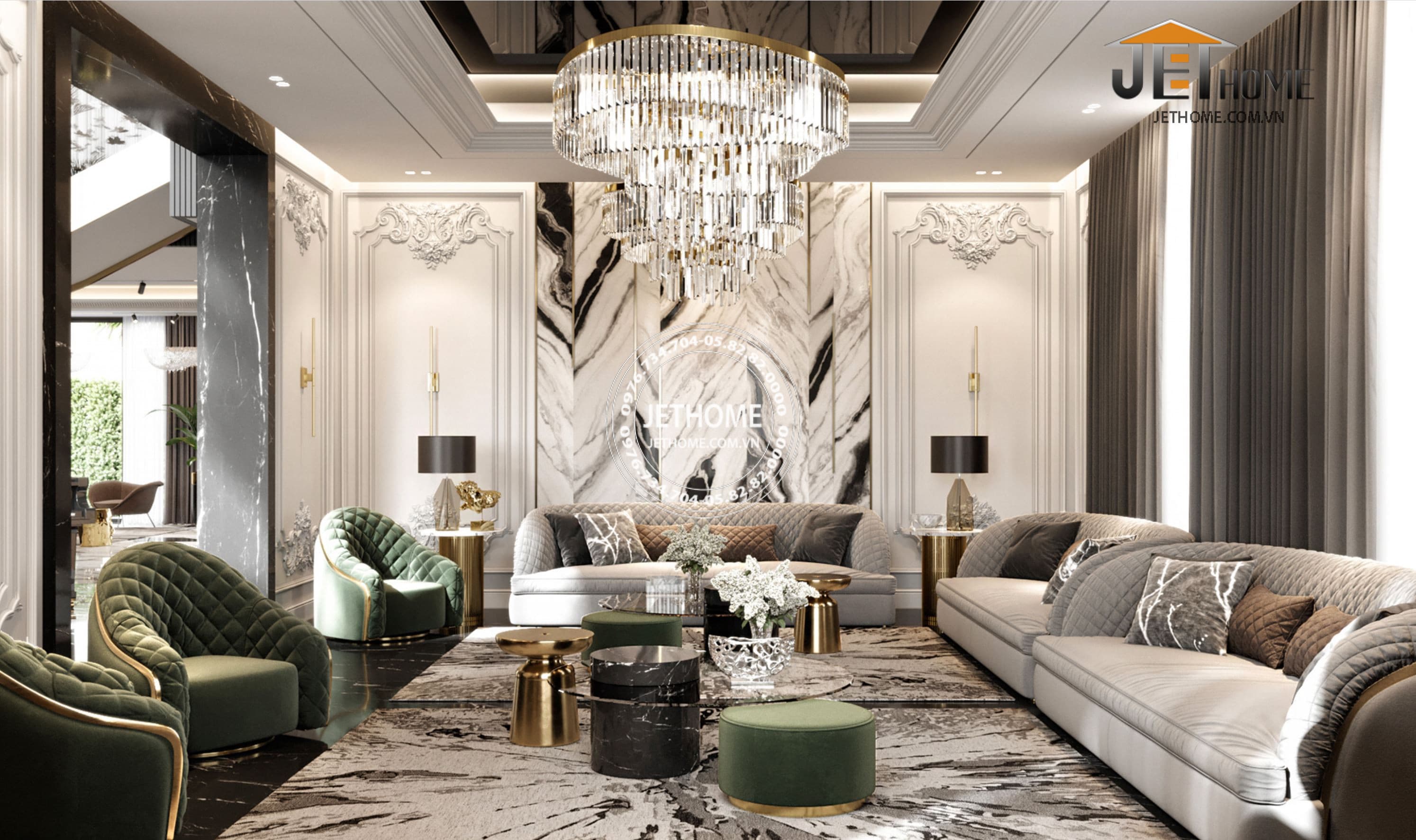 Nội thất biệt thự ArtDeco Đà Nẵng
