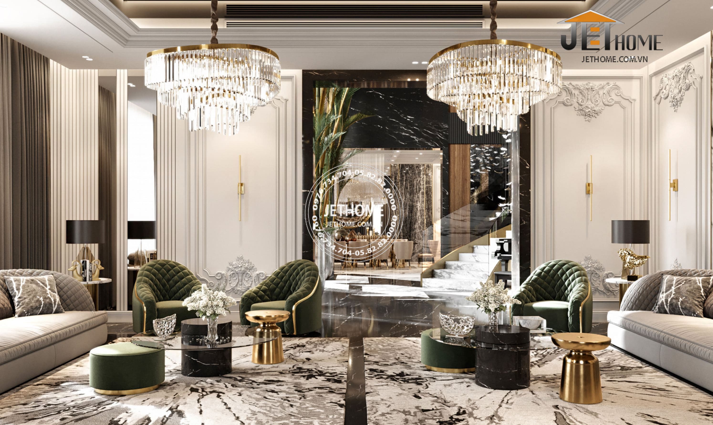 Nội thất biệt thự ArtDeco Đà Nẵng