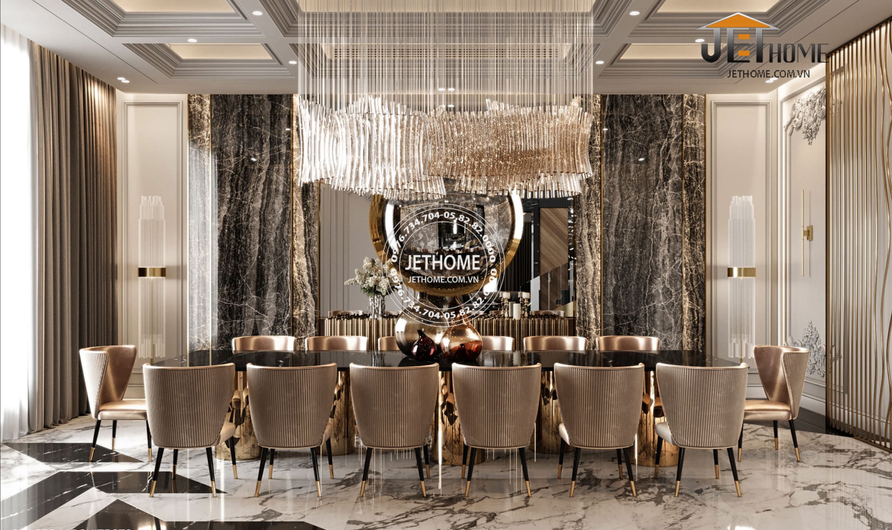 Nội thất biệt thự ArtDeco Đà Nẵng