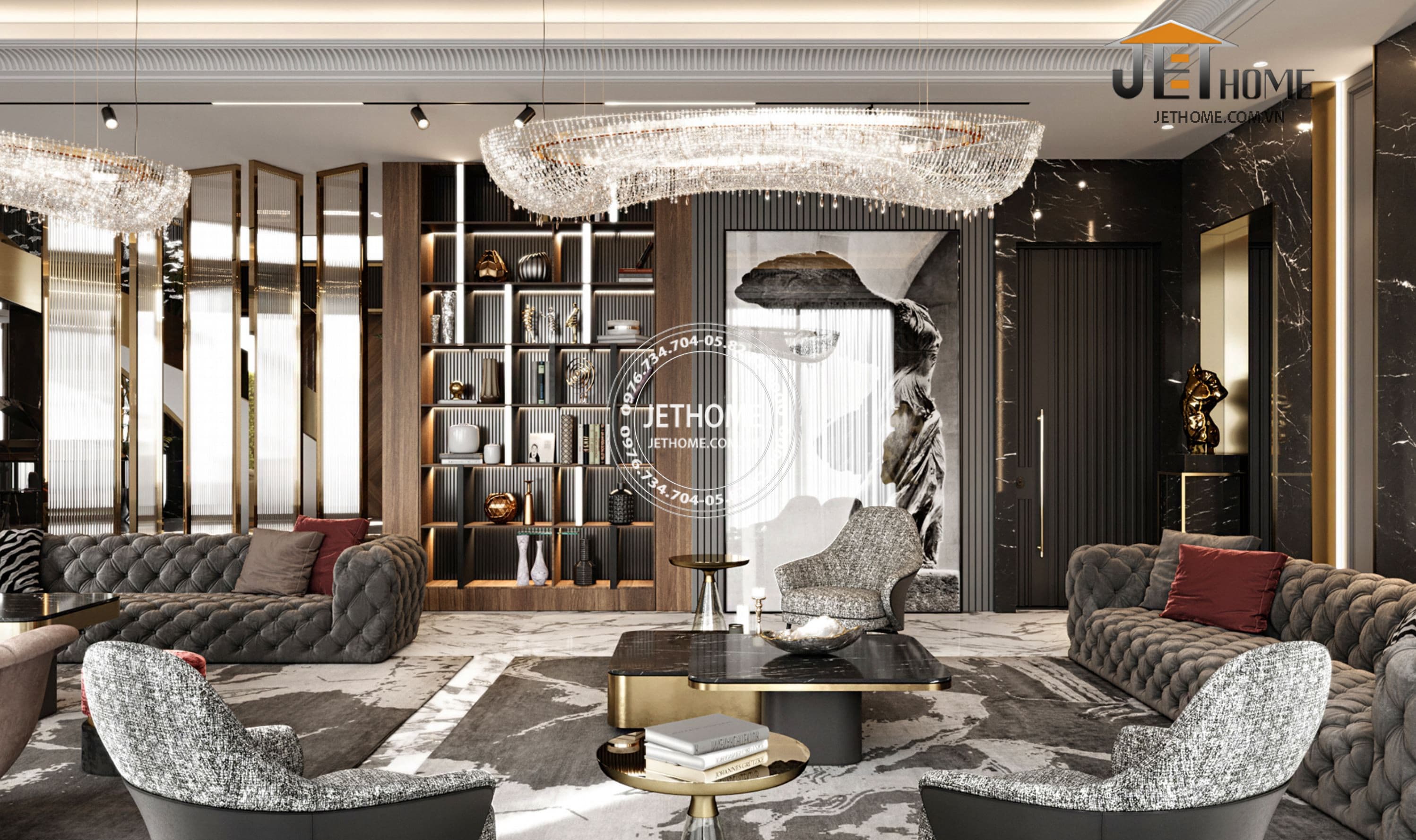 Nội thất biệt thự ArtDeco Đà Nẵng
