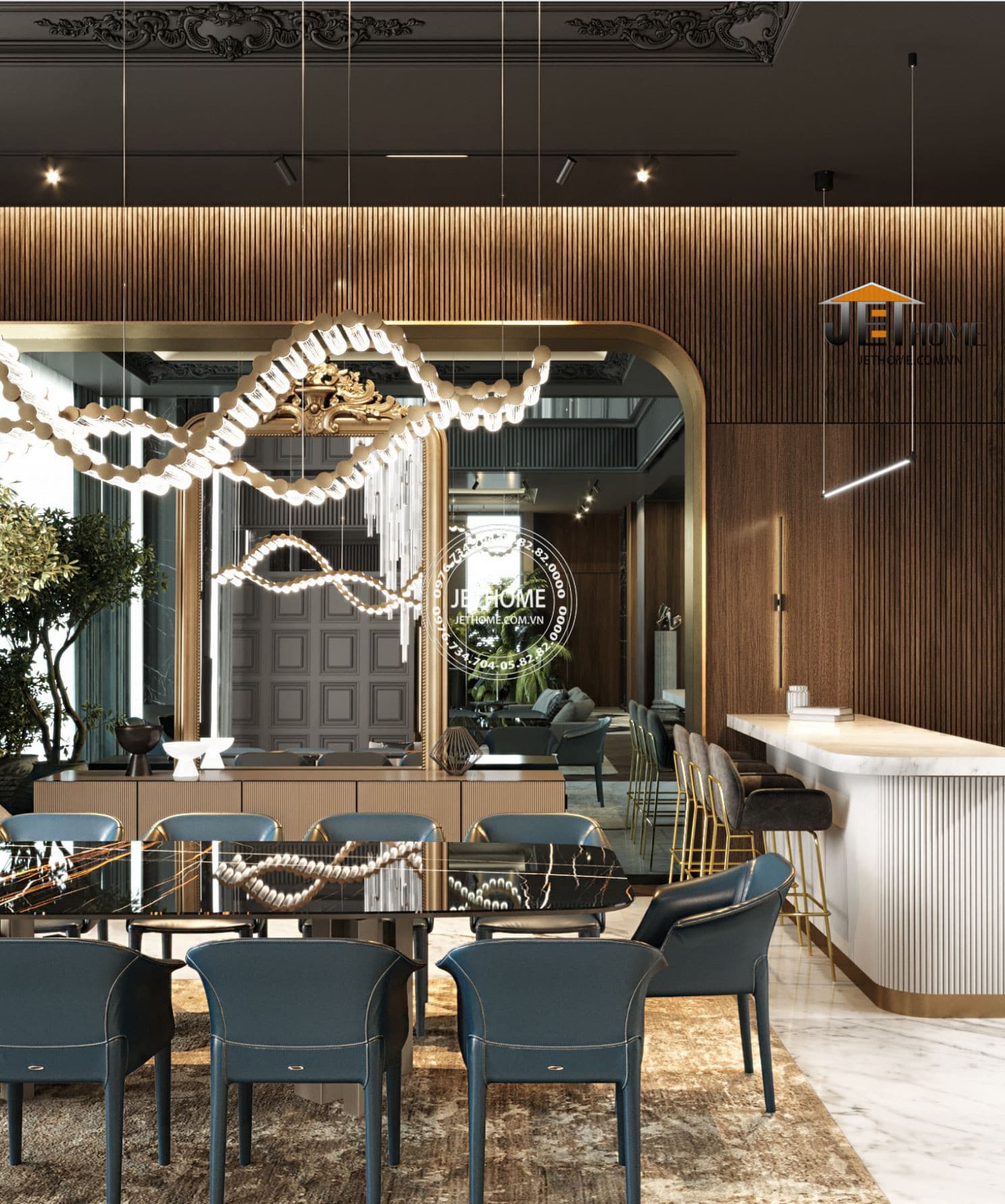 Nội thất biệt thự ArtDeco Hải Phòng