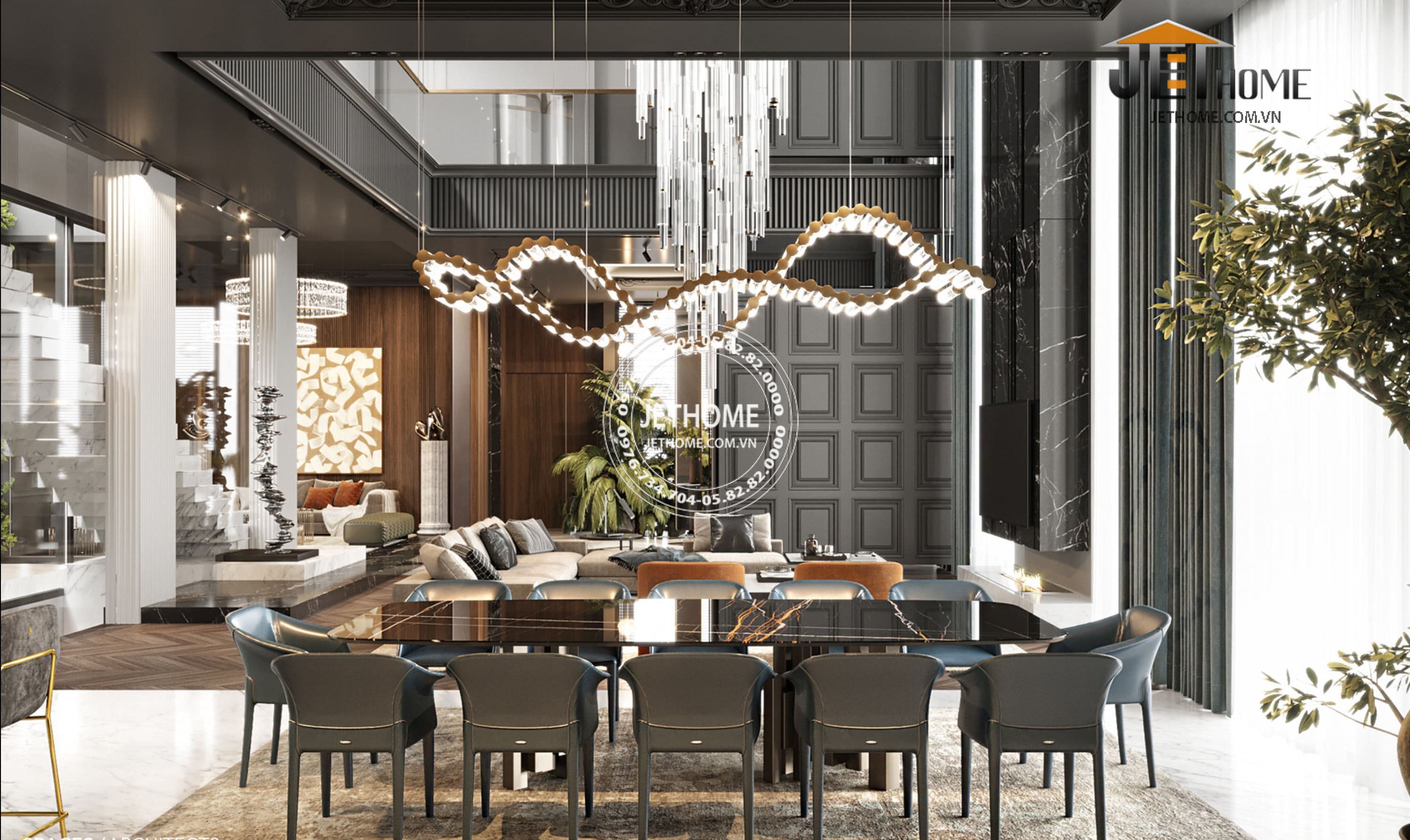 Nội thất biệt thự ArtDeco Hải Phòng