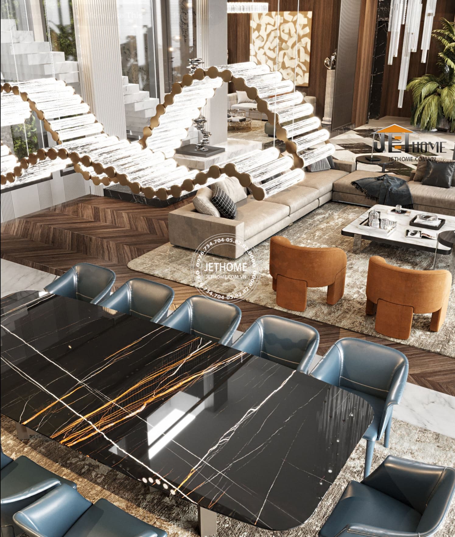 Nội thất biệt thự ArtDeco Hải Phòng