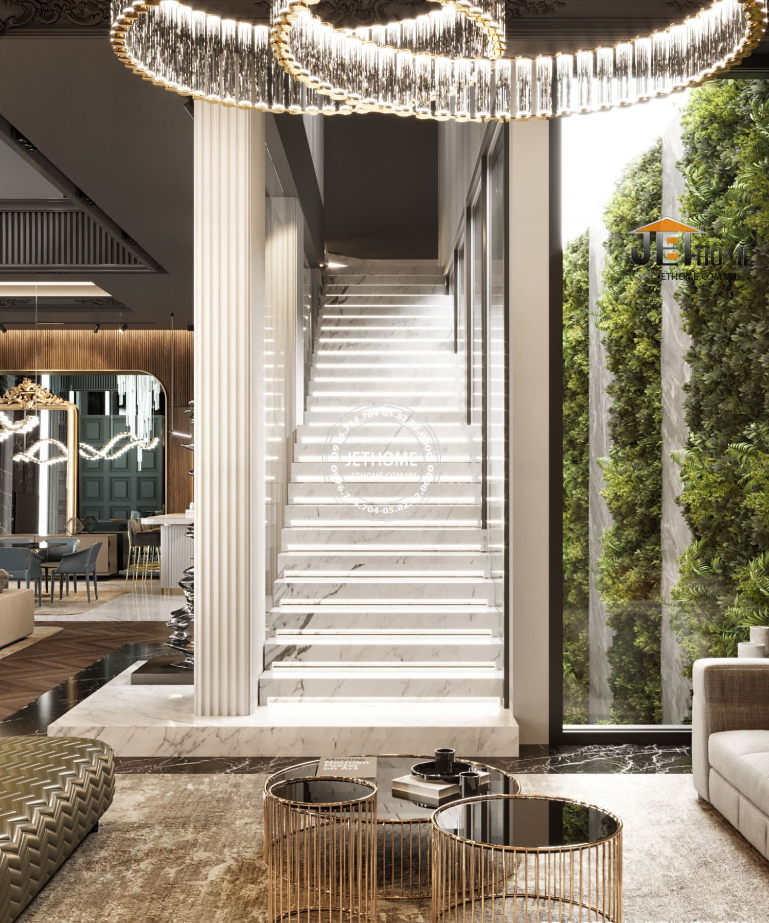 Nội thất biệt thự ArtDeco Hải Phòng