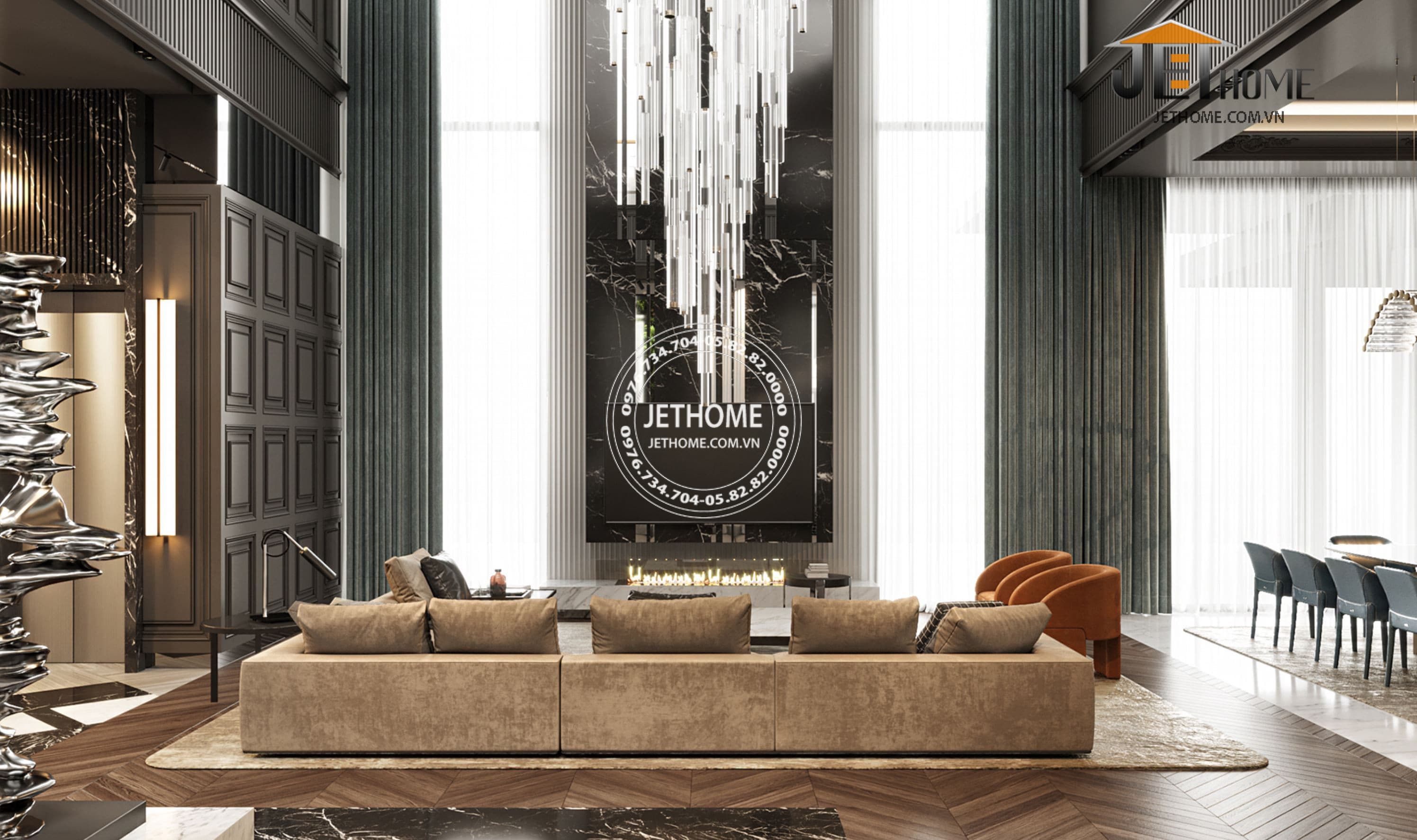 Nội thất biệt thự ArtDeco Hải Phòng