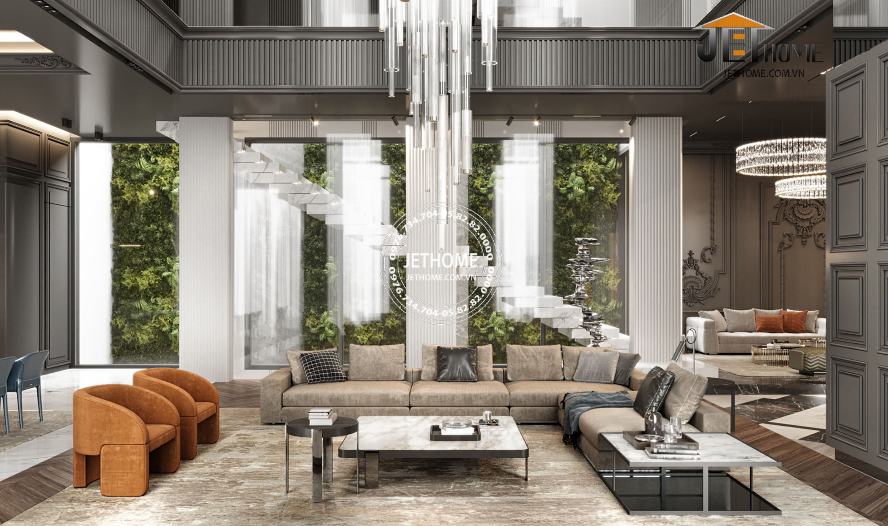 Nội thất biệt thự ArtDeco Hải Phòng