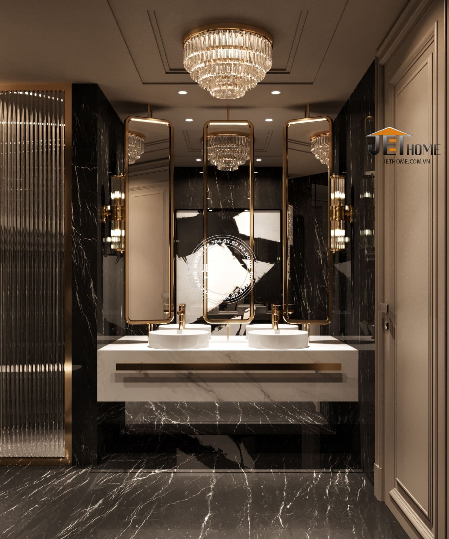 Nội thất biệt thự Artdeco Tây Hồ Hà Nội