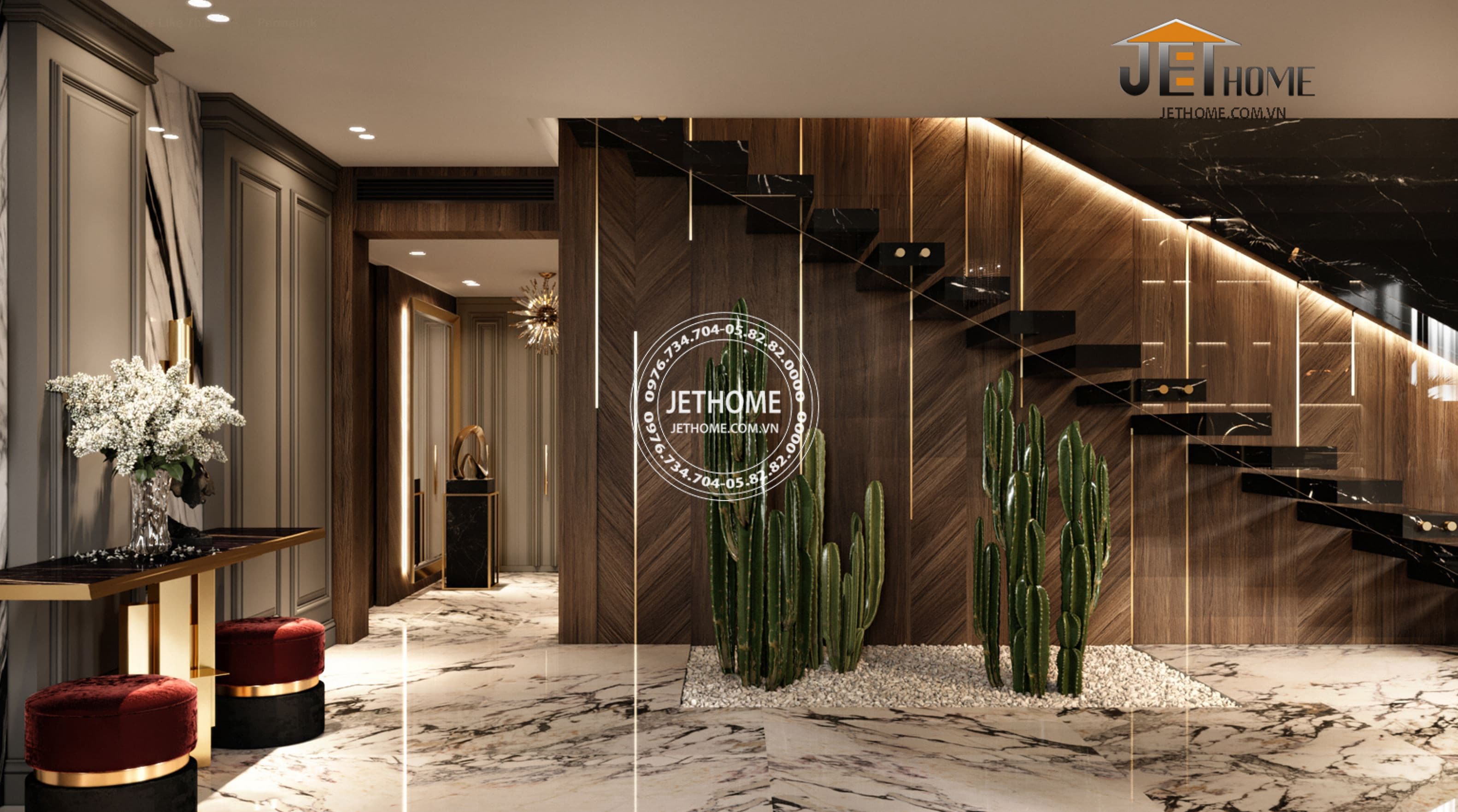 Nội thất biệt thự Artdeco Tây Hồ Hà Nội