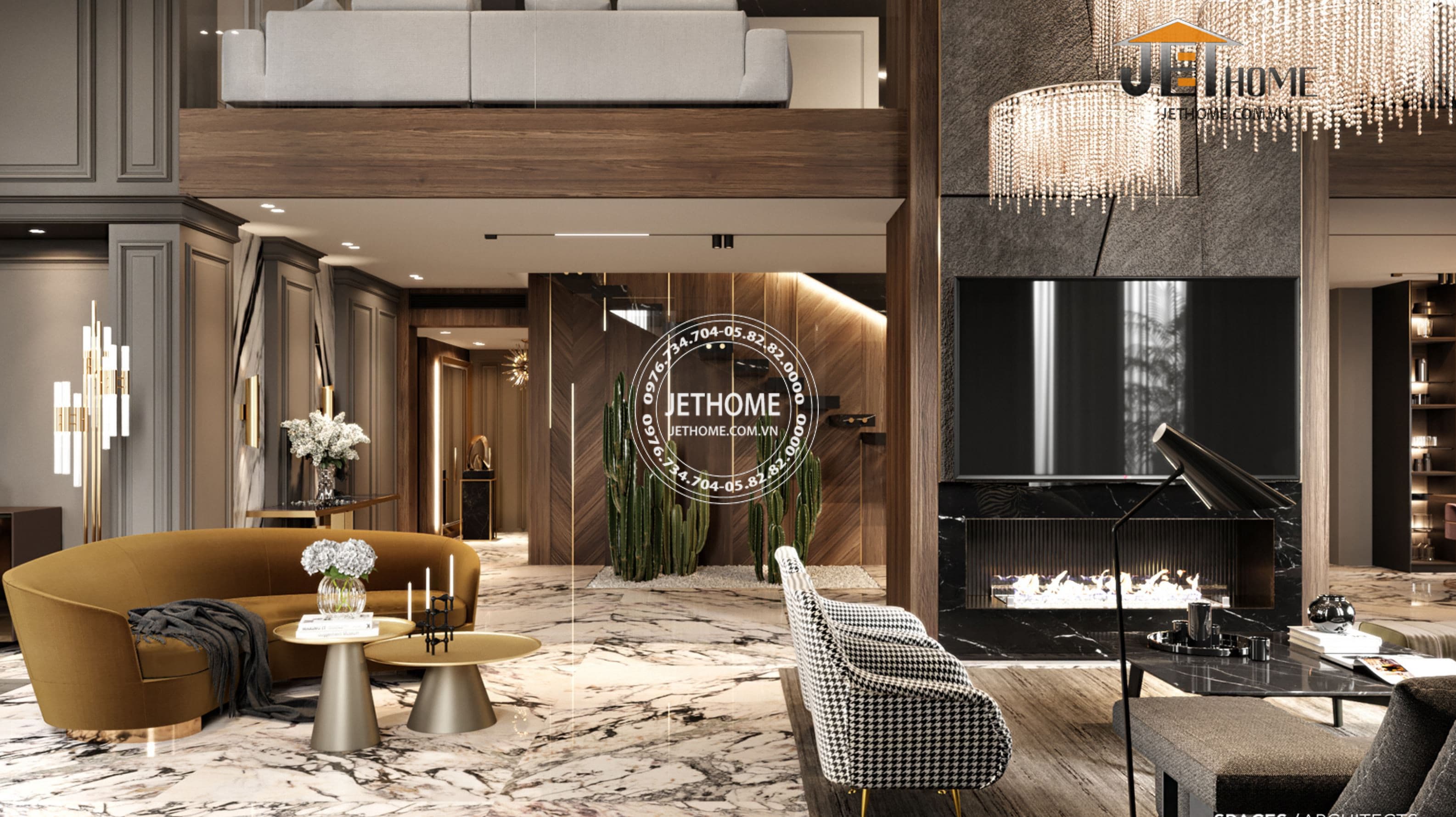 Nội thất biệt thự Artdeco Tây Hồ Hà Nội
