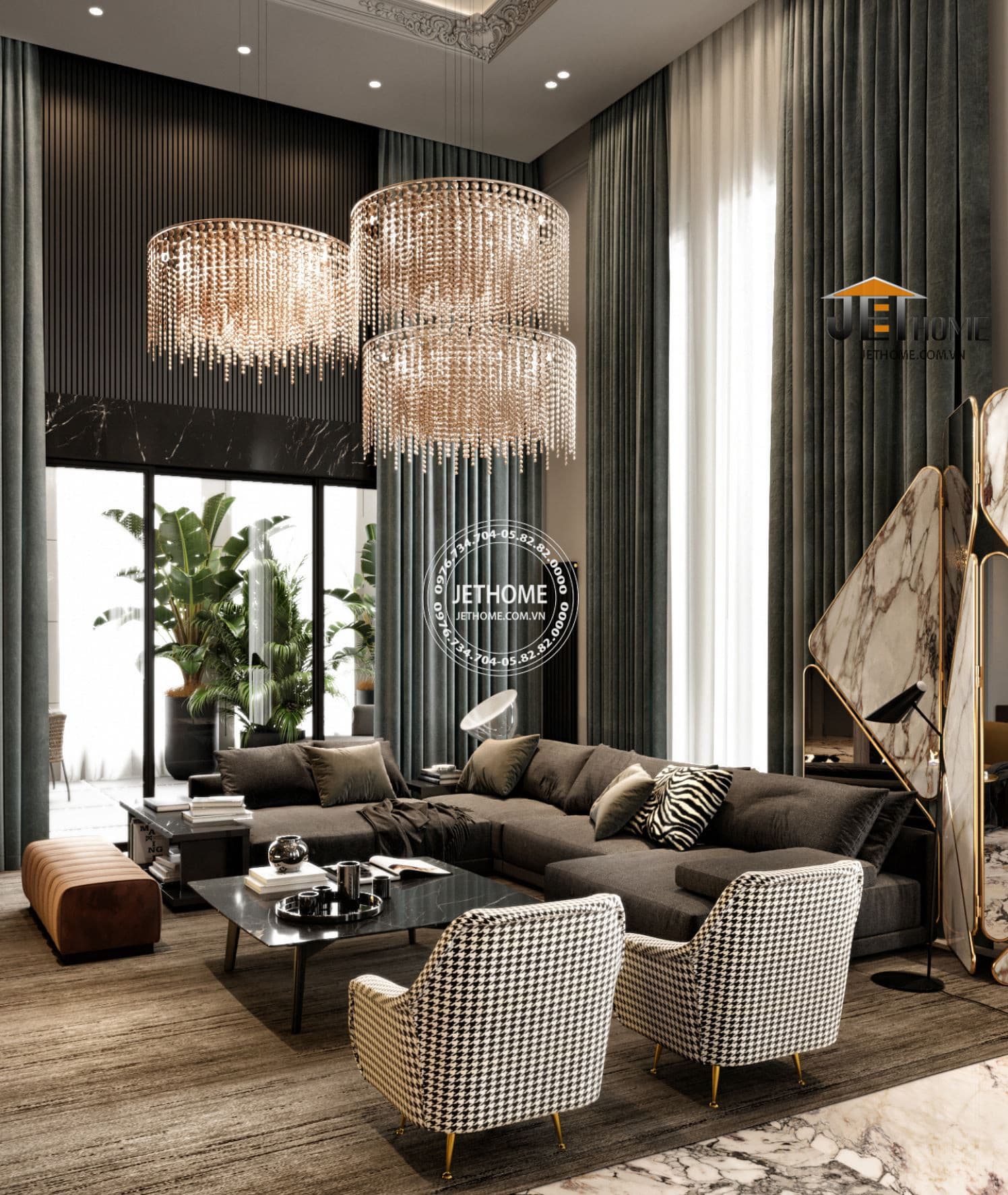 Nội thất biệt thự Artdeco Tây Hồ Hà Nội