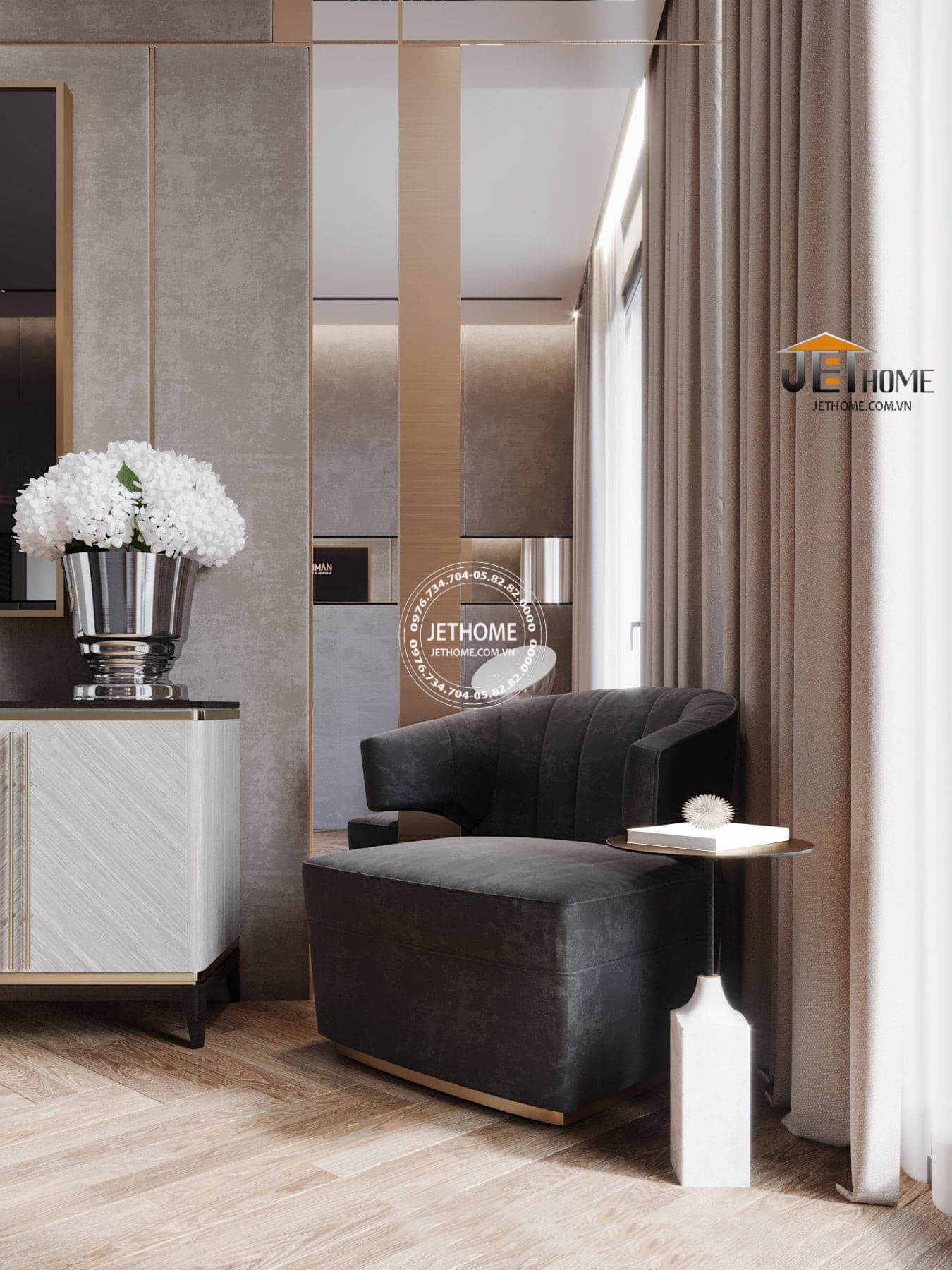 Nội thất biệt thự hiện đại Hà Nam