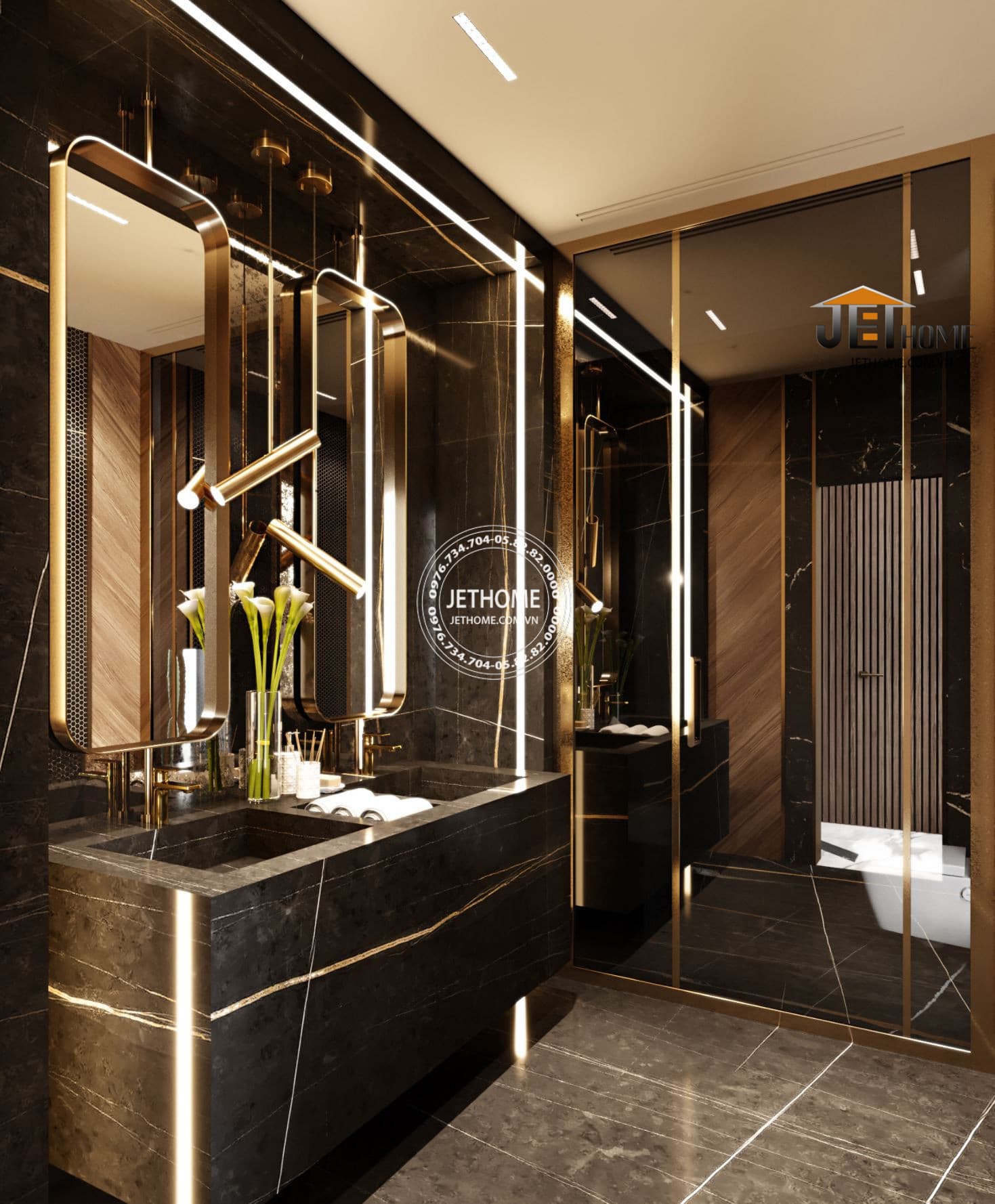 Nội thất biệt thự Artdeco Sóc Sơn