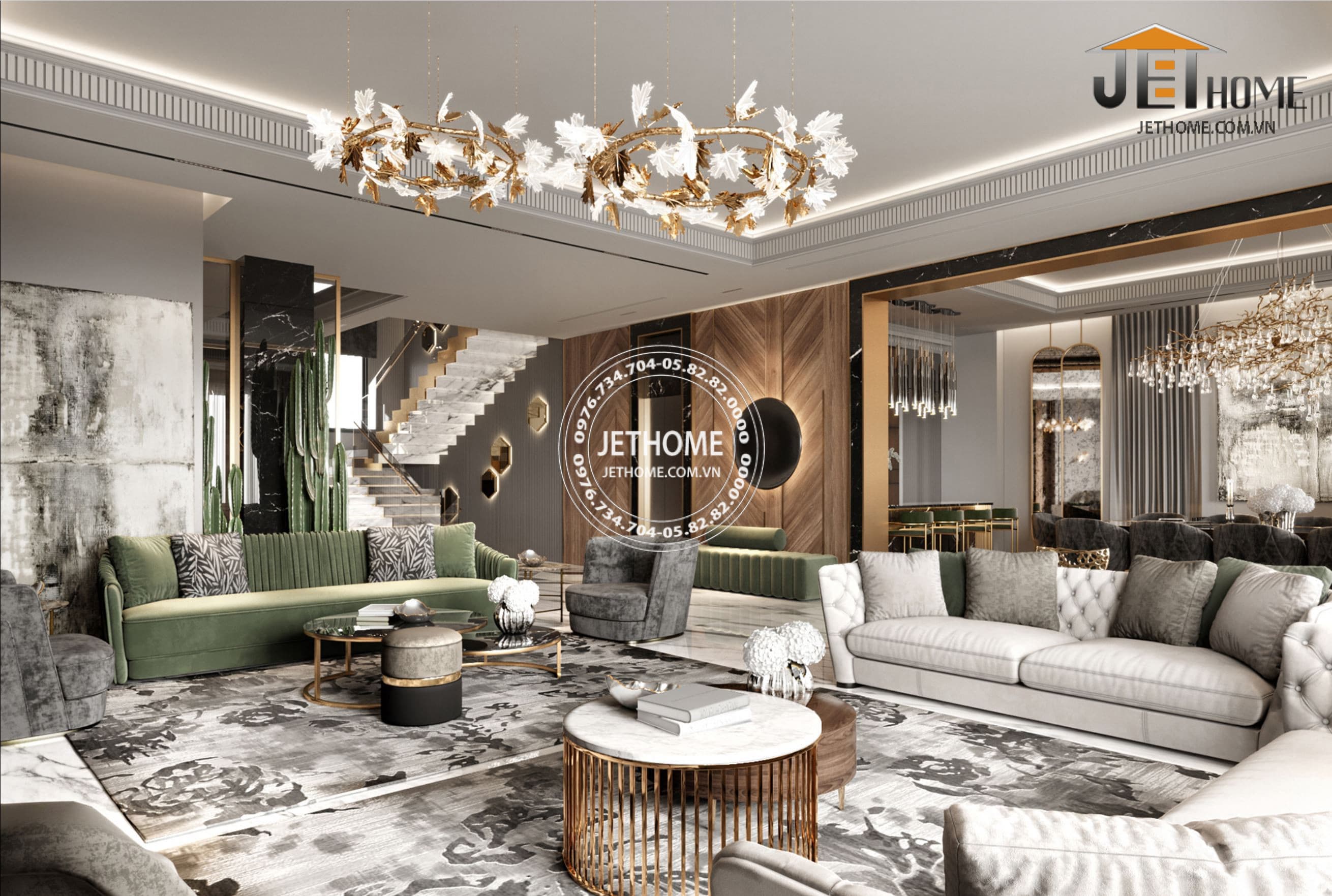 Nội thất biệt thự Artdeco Sóc Sơn