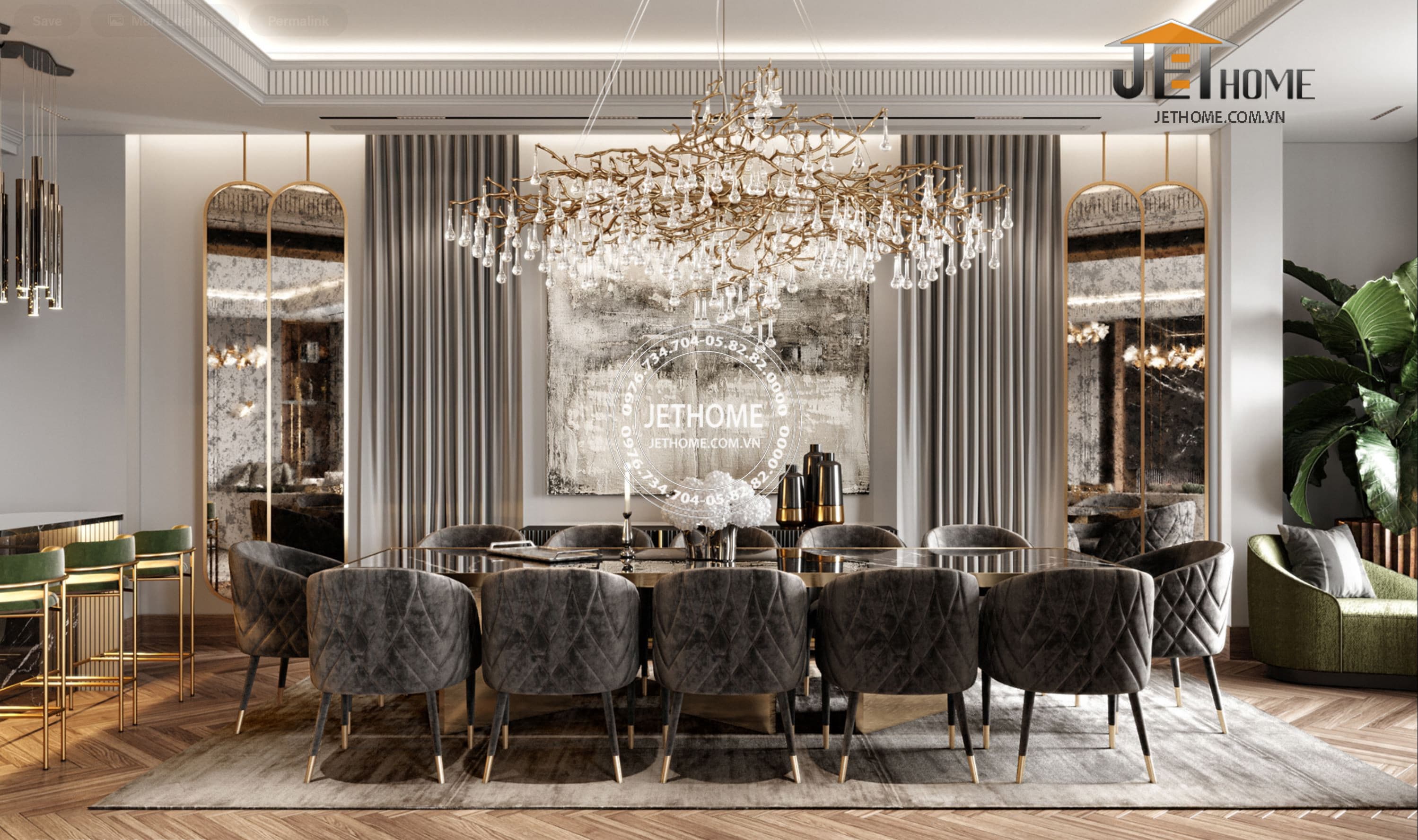 Nội thất biệt thự Artdeco Sóc Sơn