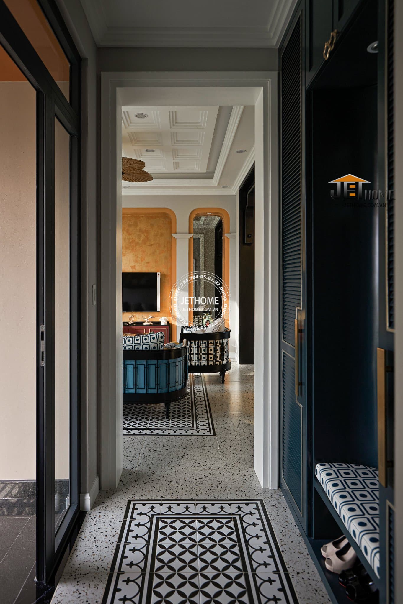 Nội thất Indochine biệt thự Tây Hồ