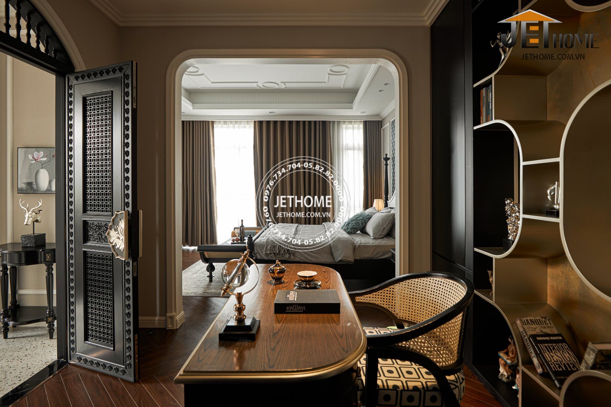 Nội thất Indochine biệt thự Tây Hồ