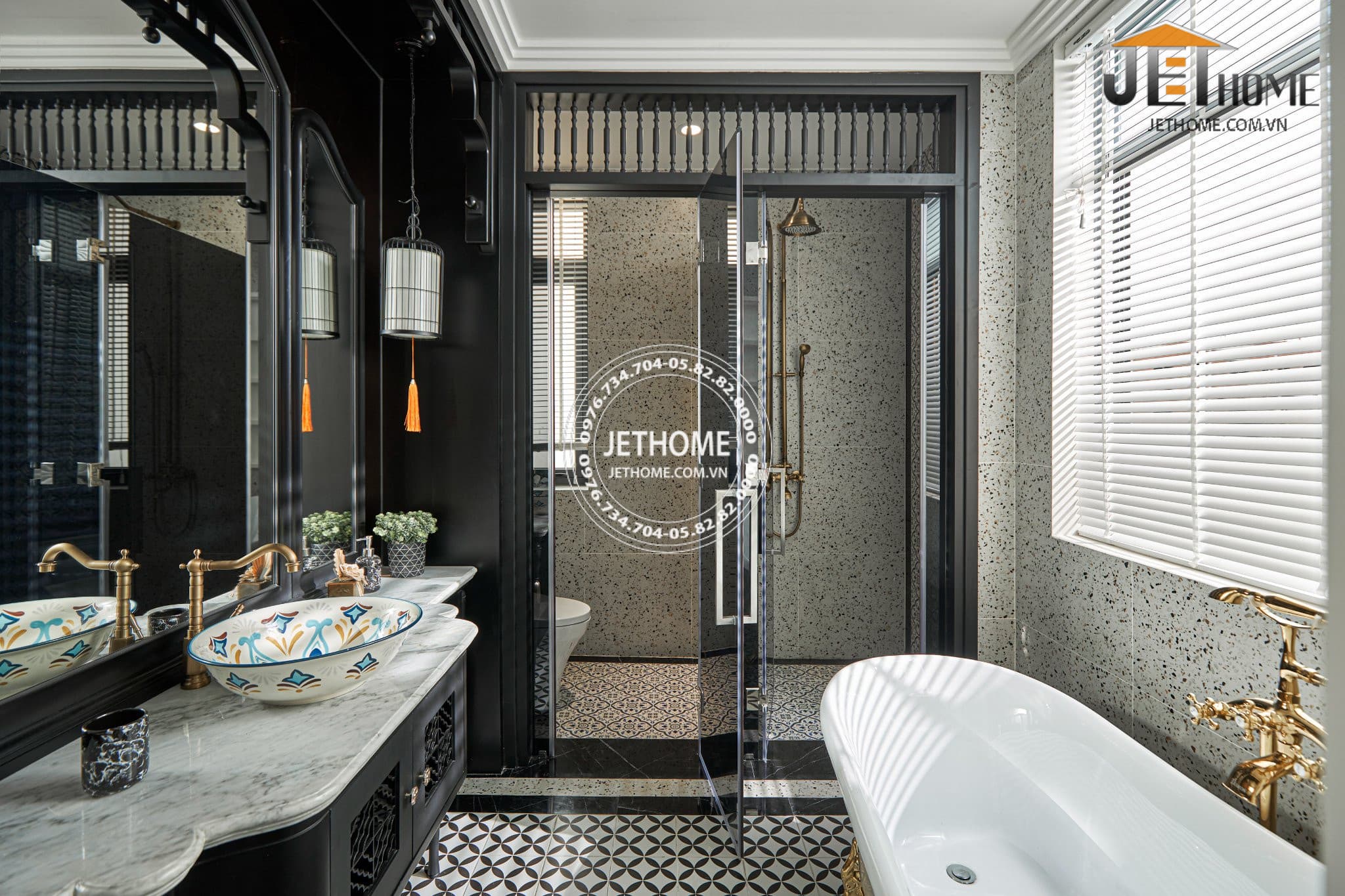 Nội thất Indochine biệt thự Tây Hồ