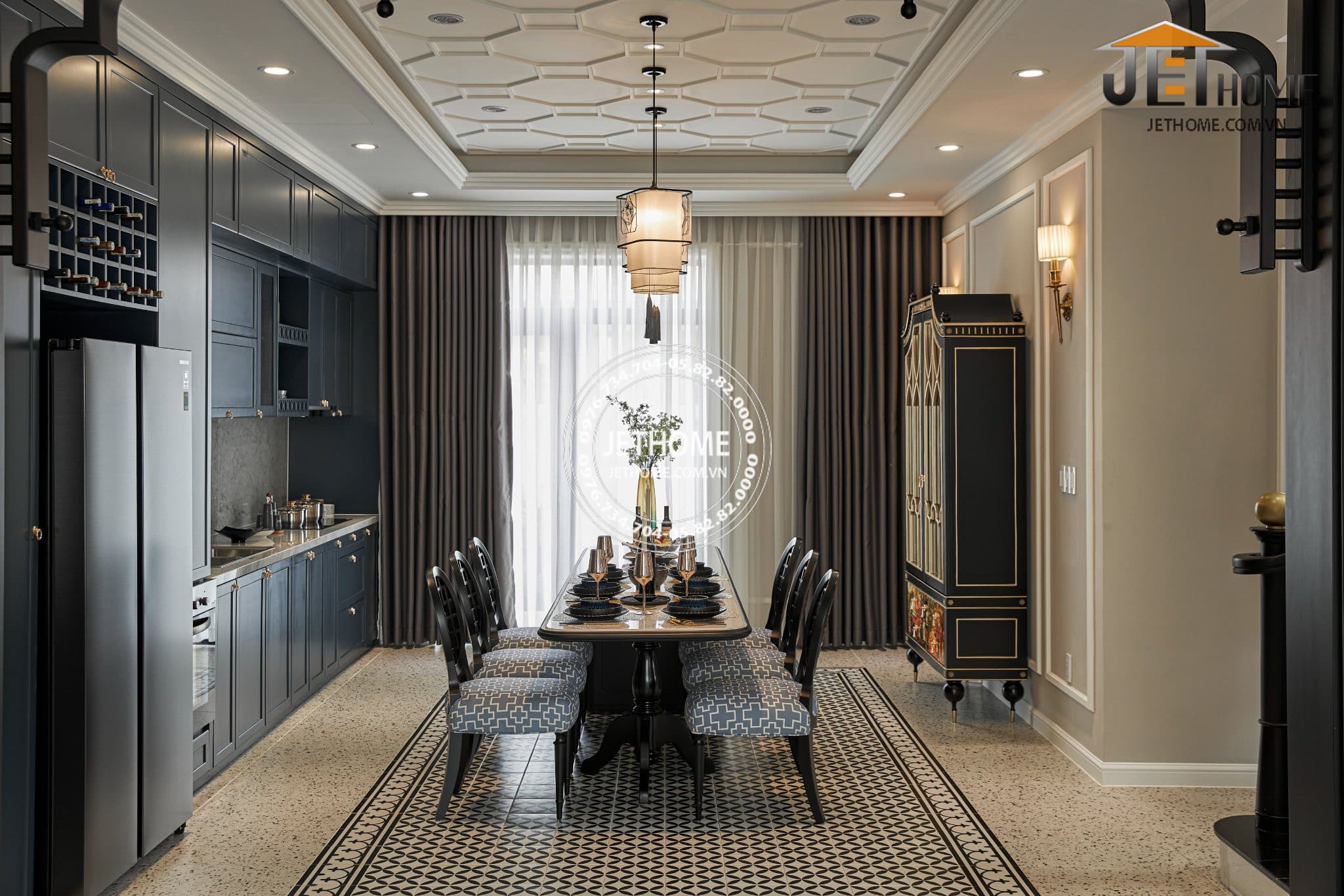 Nội thất Indochine biệt thự Tây Hồ