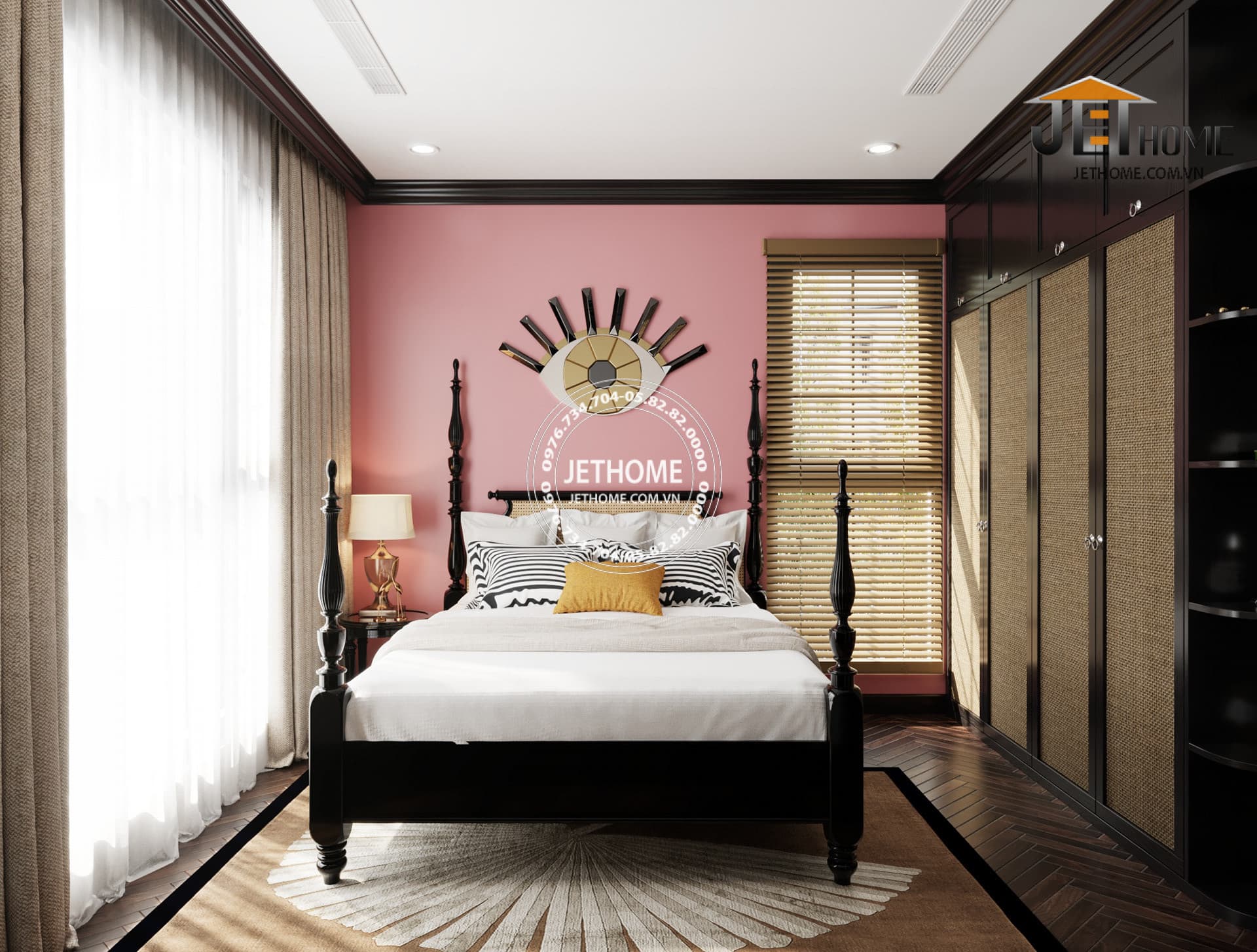 Nội thất Indochine biệt thự Sóc Sơn
