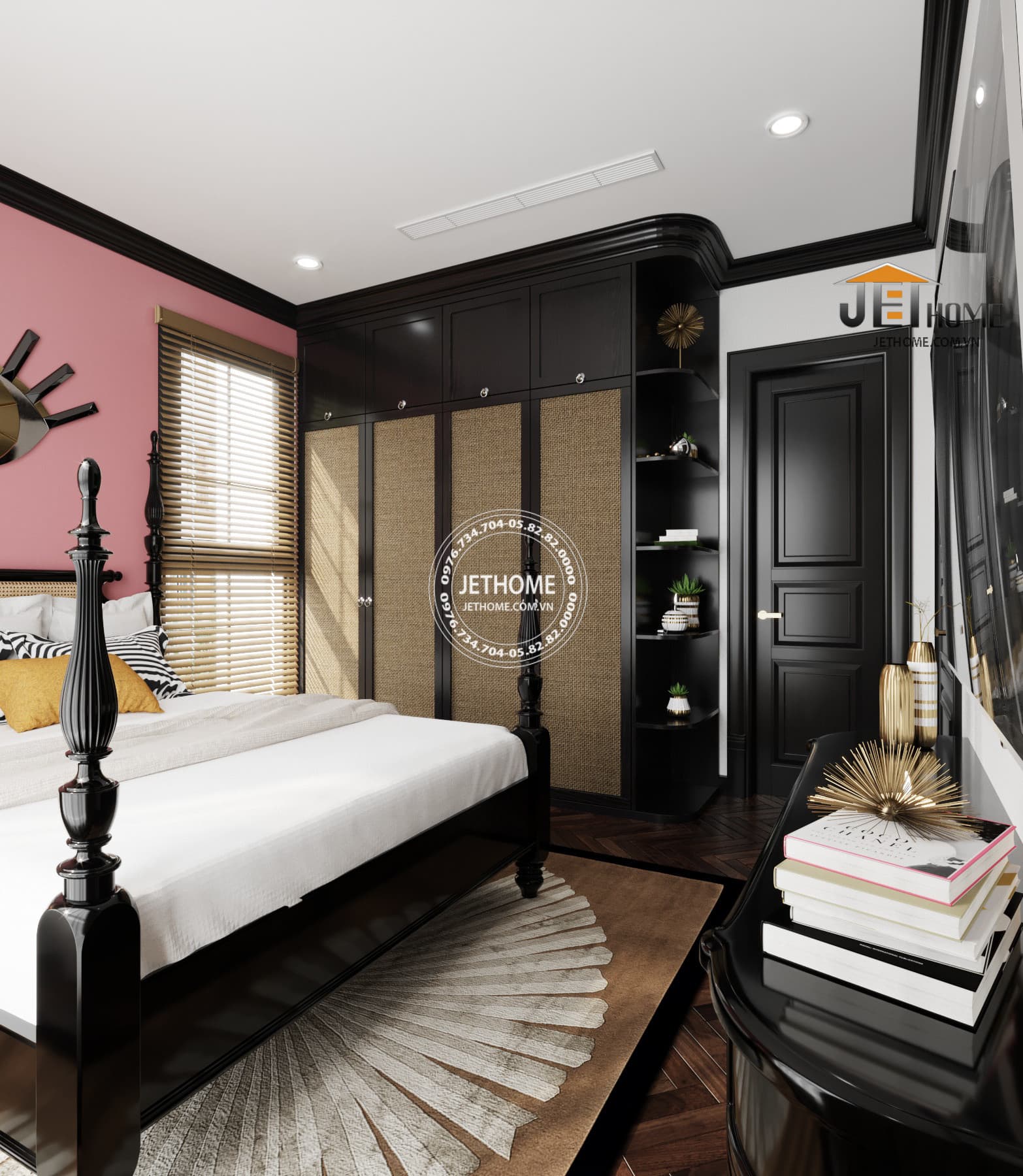 Nội thất Indochine biệt thự Sóc Sơn