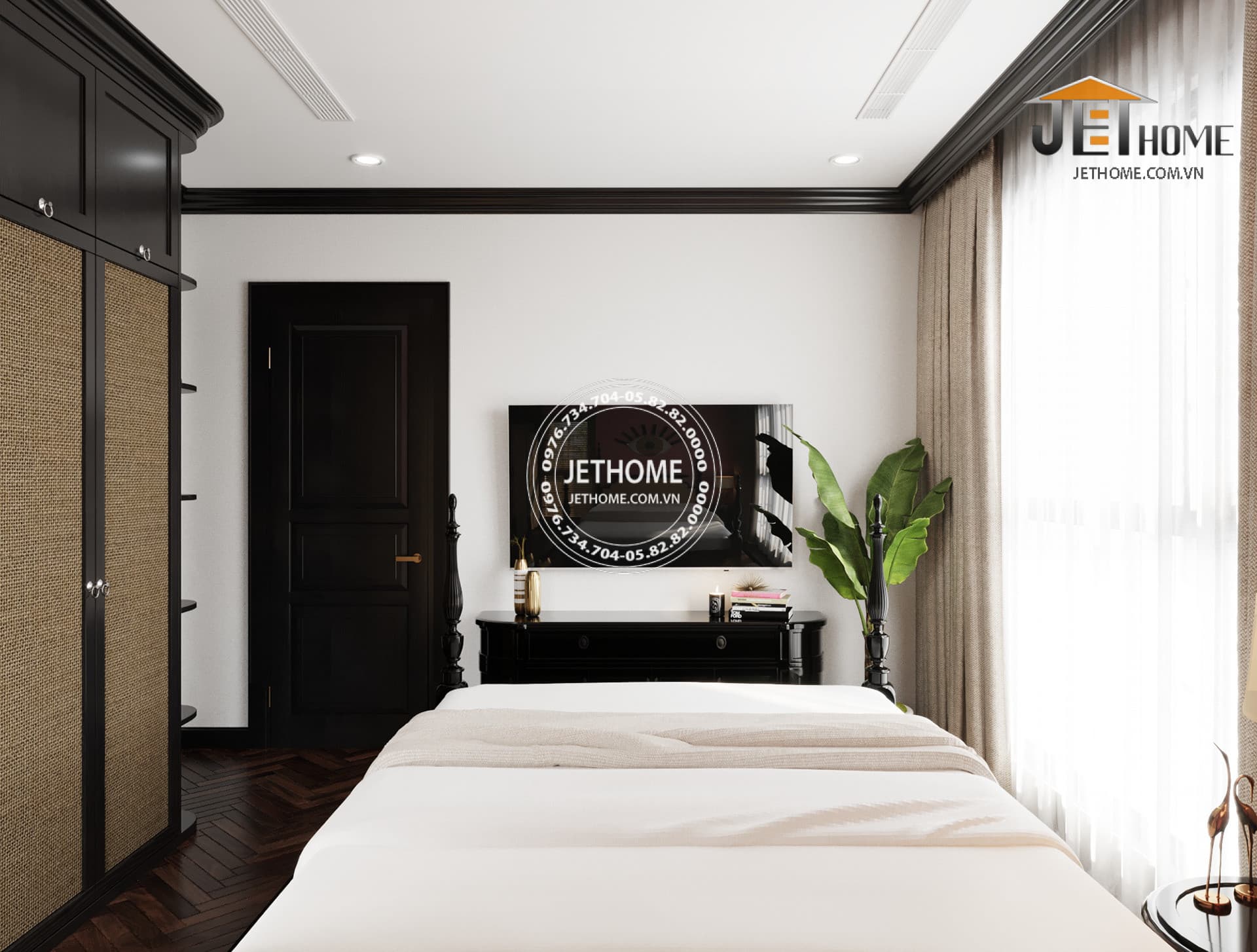 Nội thất Indochine biệt thự Sóc Sơn