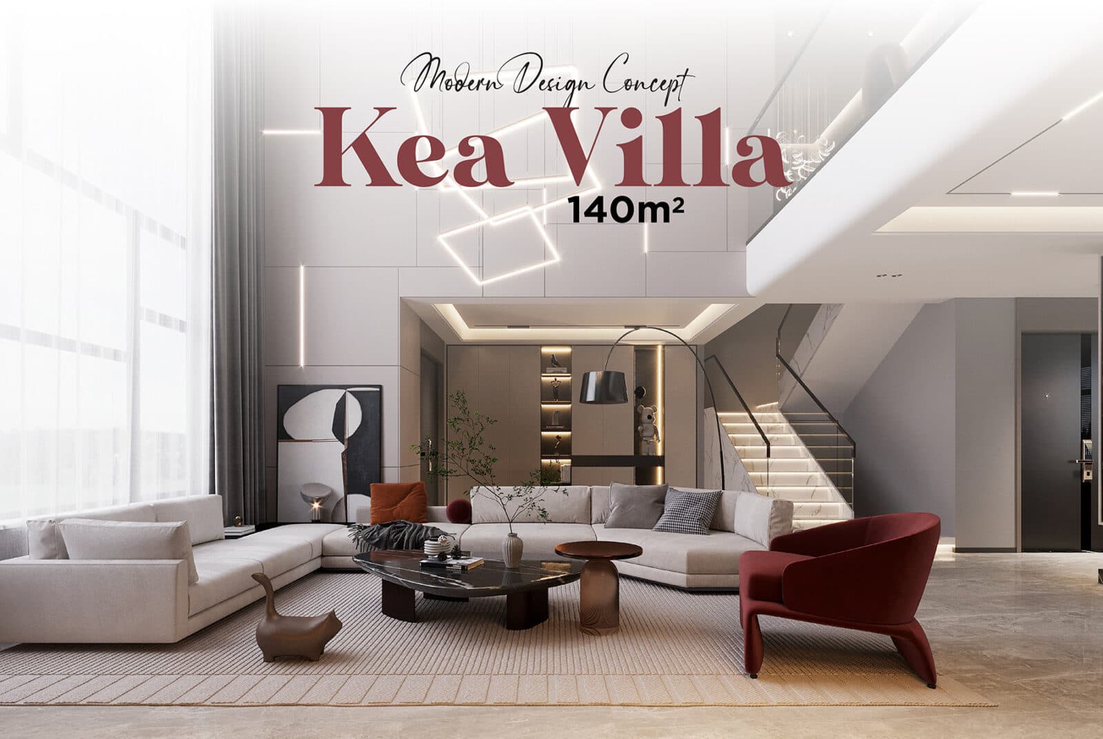 Nội thất biệt thự Kea Villa 140m2