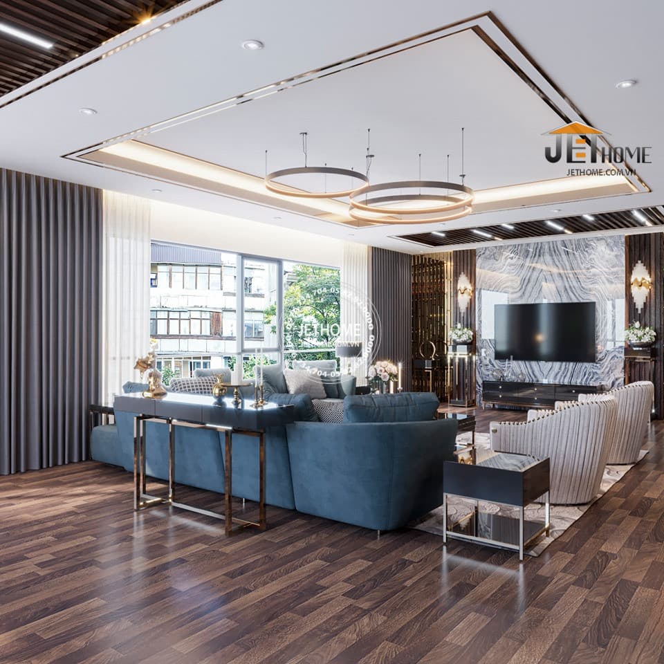 Nội thất phòng khách căn hộ Feliz En Vista
