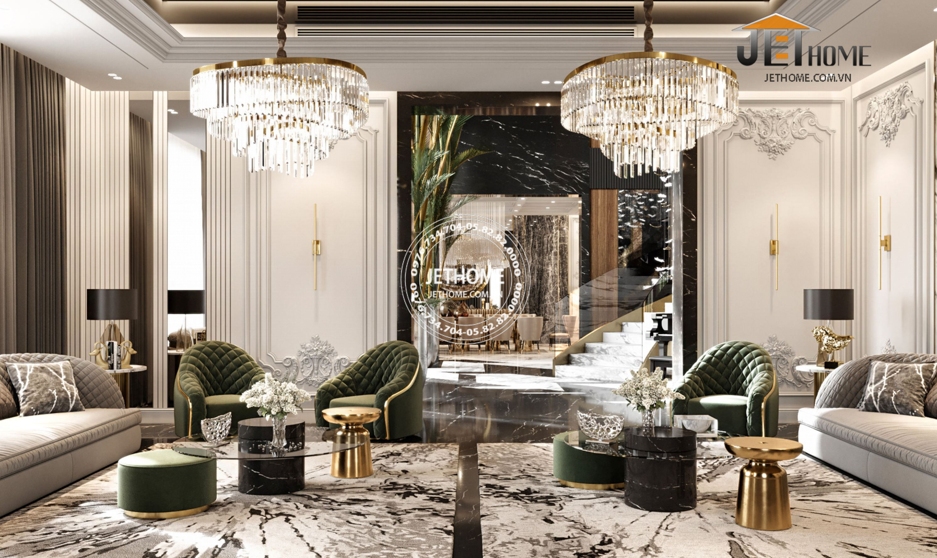 Nội thất biệt thự ArtDeco Đà Nẵng