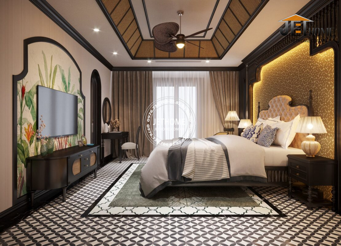 Nội thất Indochine khách sạn Nha Trang