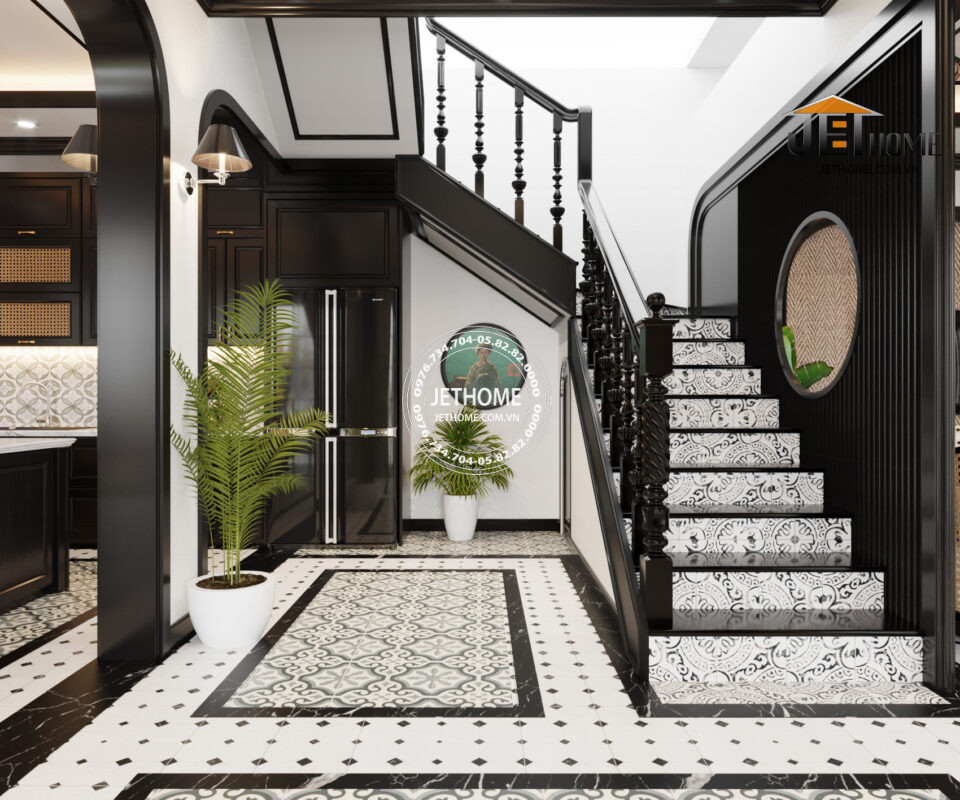 Nội thất Indochine biệt thự Sóc Sơn
